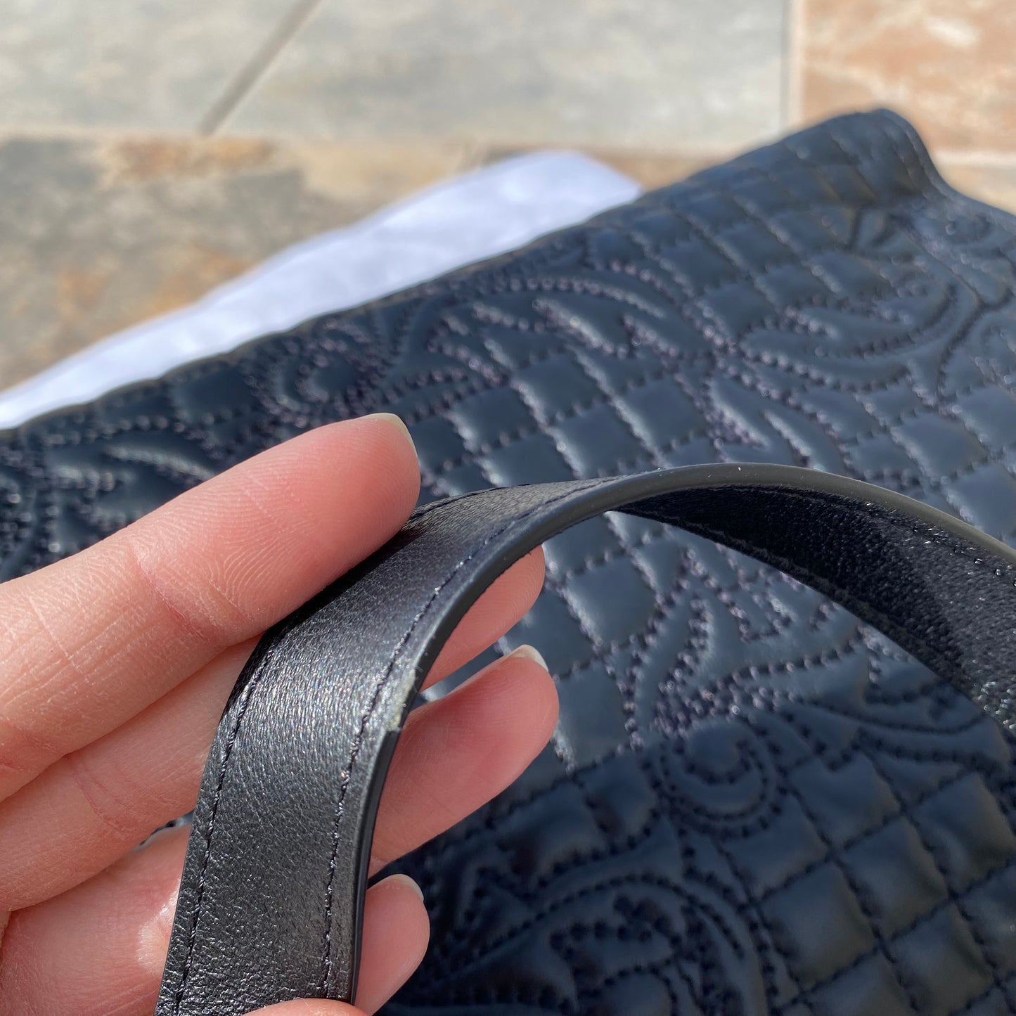 Versace Vanitas Quilted Leather Crossbody Bag