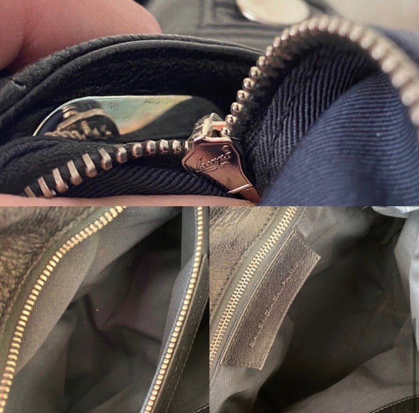 Balenciaga Cherche Stingray Chain Link Leather Bag