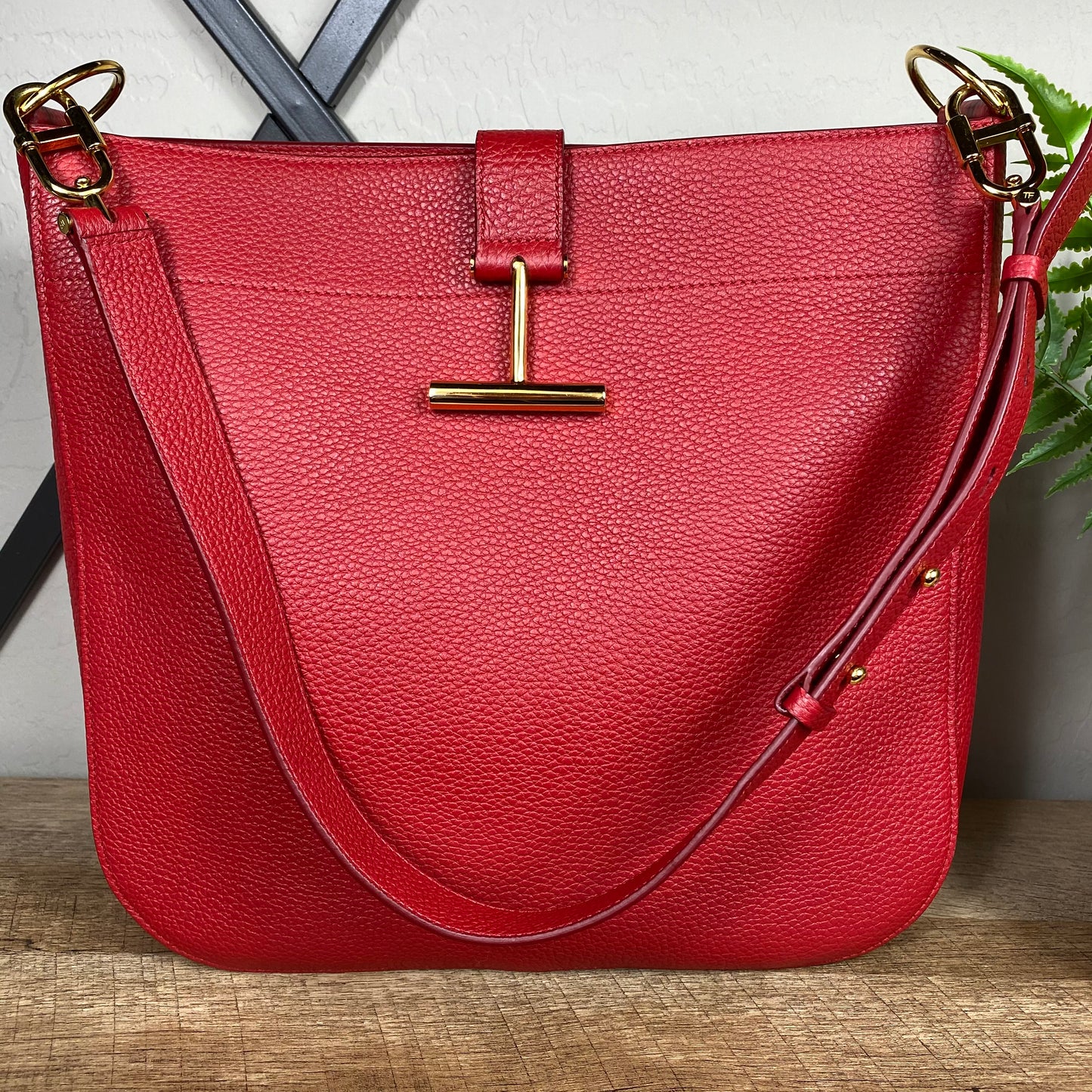 Tom Ford Grained Leather Tara Hobo Bag