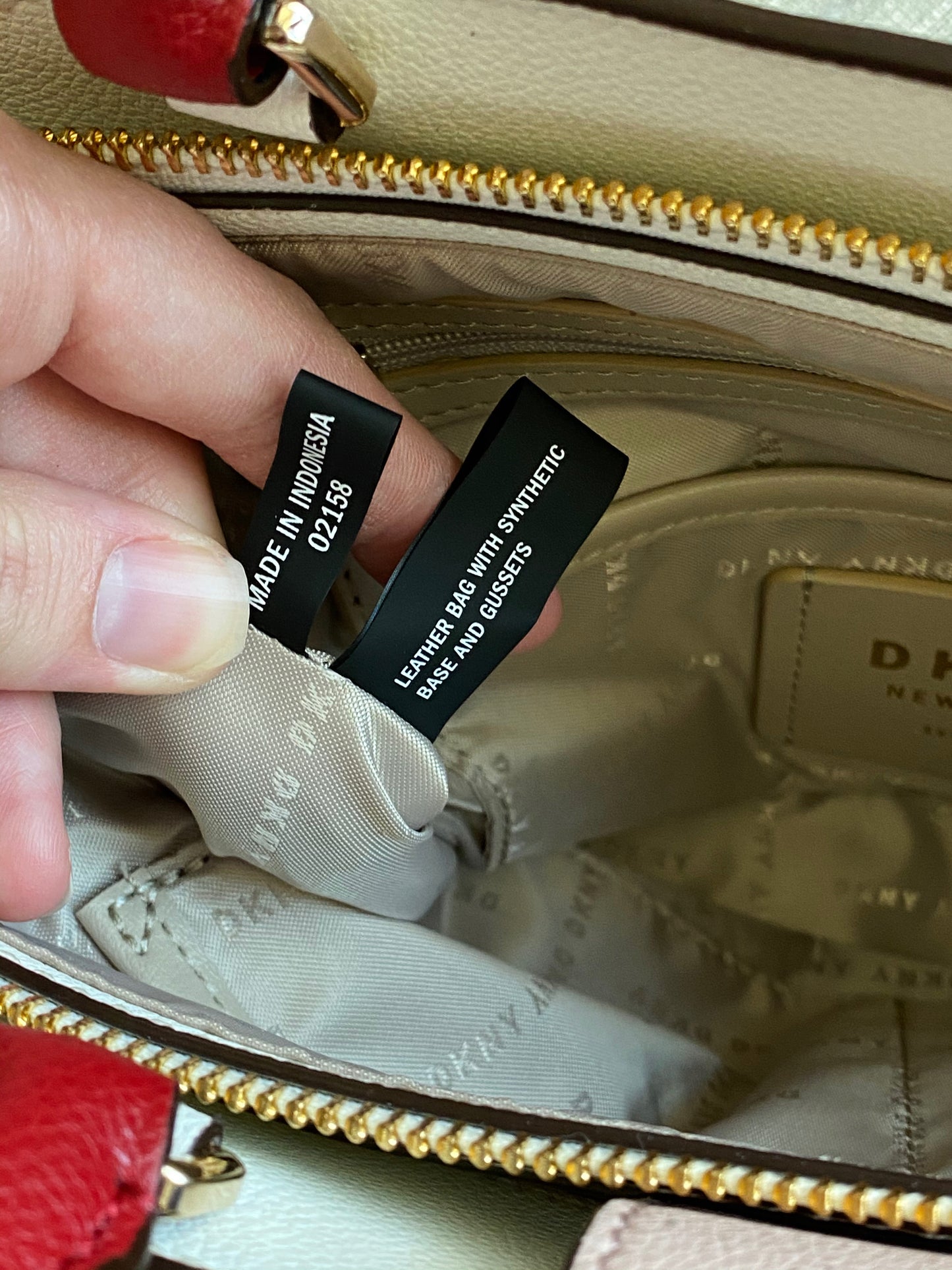 DKNY Clara Leather Satchel Crossbody Bag