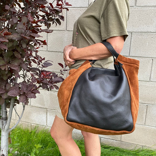 Givenchy Show Real Leather & Suede Tote