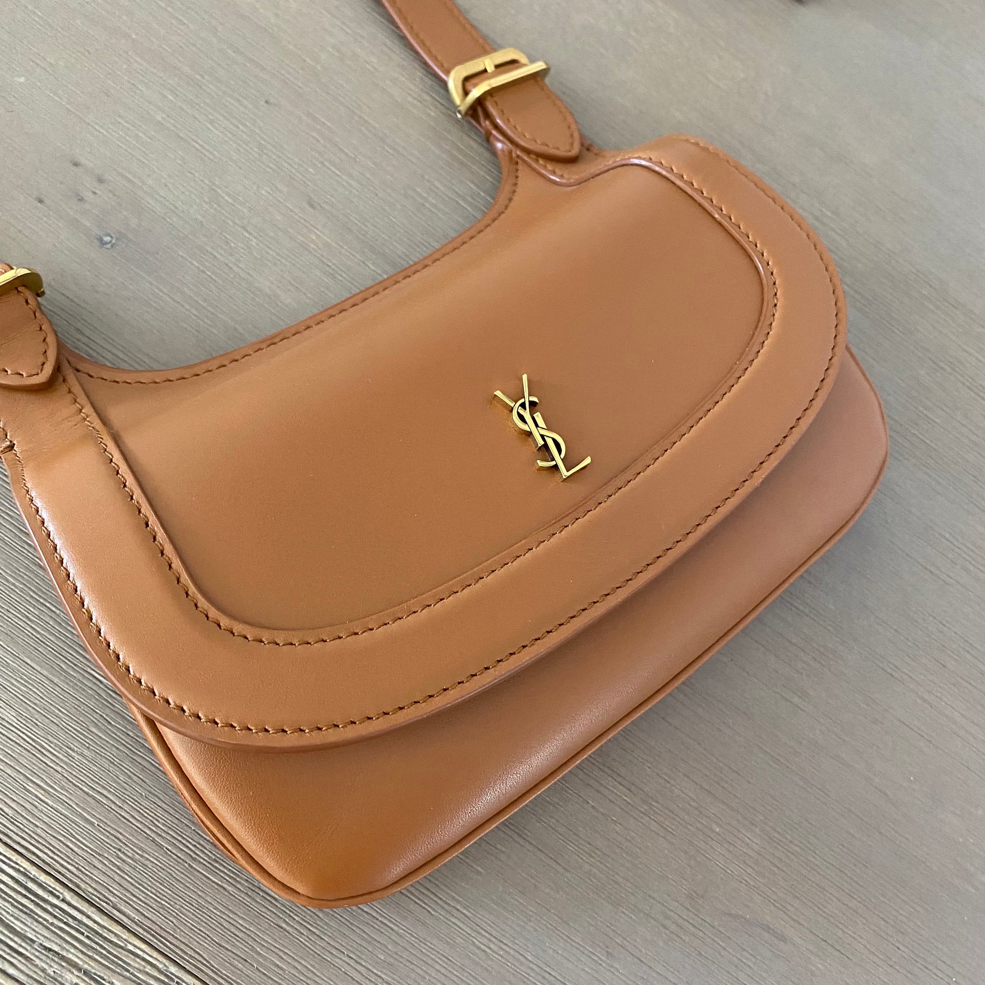 Saint Laurent Charlie Small Leather Shoulder Bag