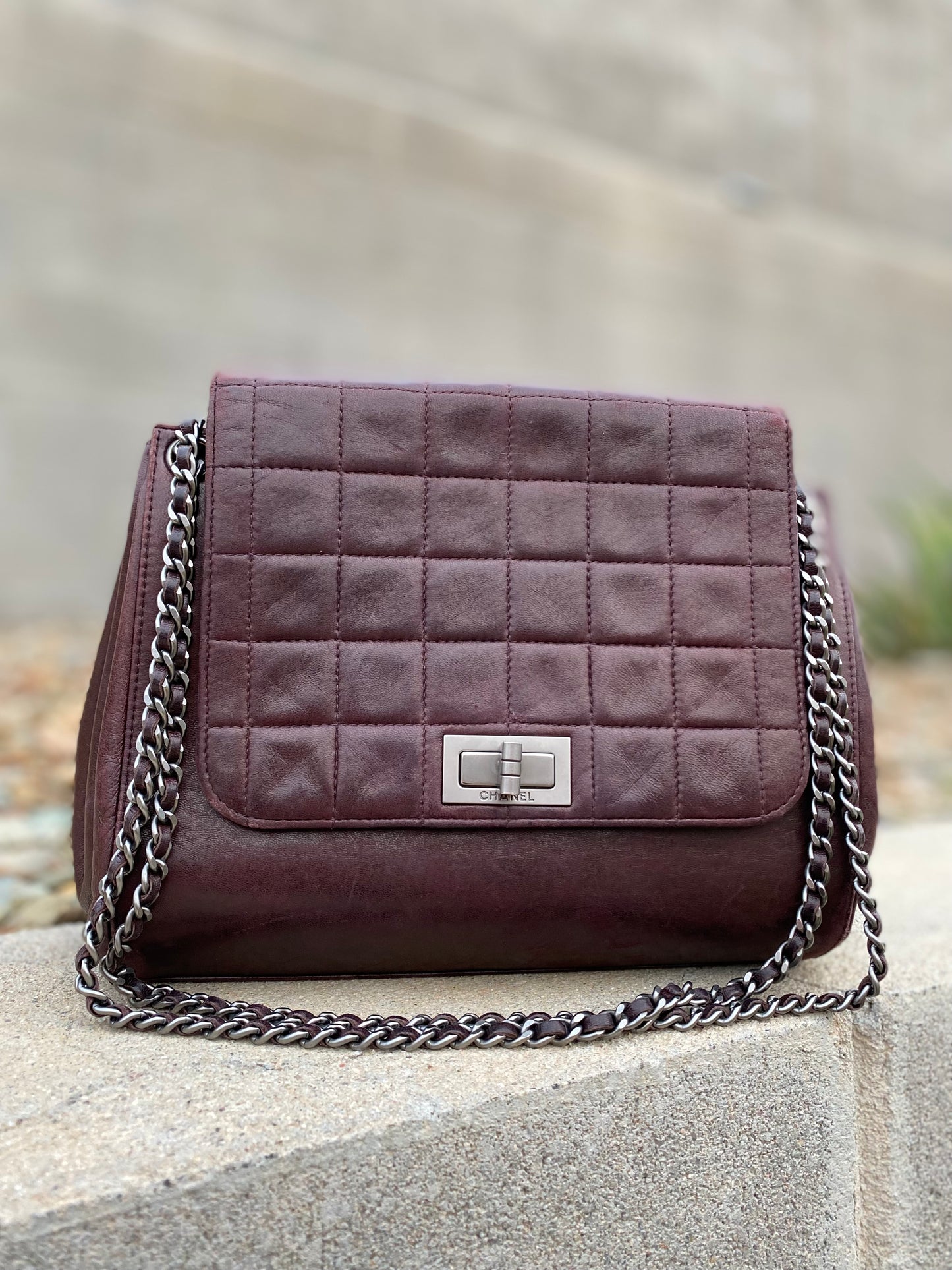 Chanel Vintage Square Quilt Reissue Accordion Flap Bag