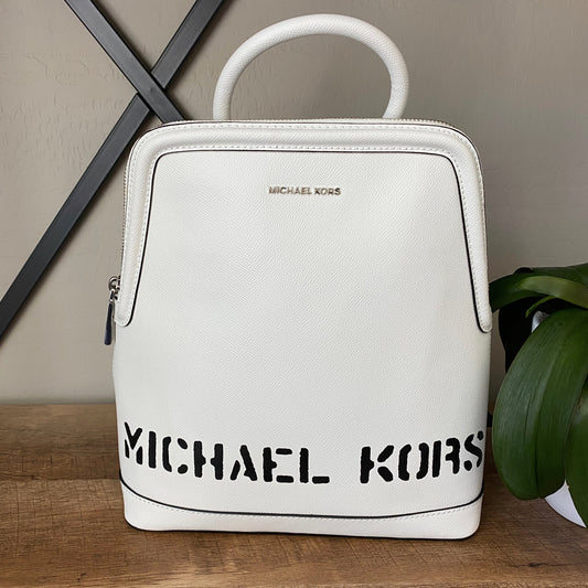 Michael Kors Saylor Crossgrain Leather Backpack