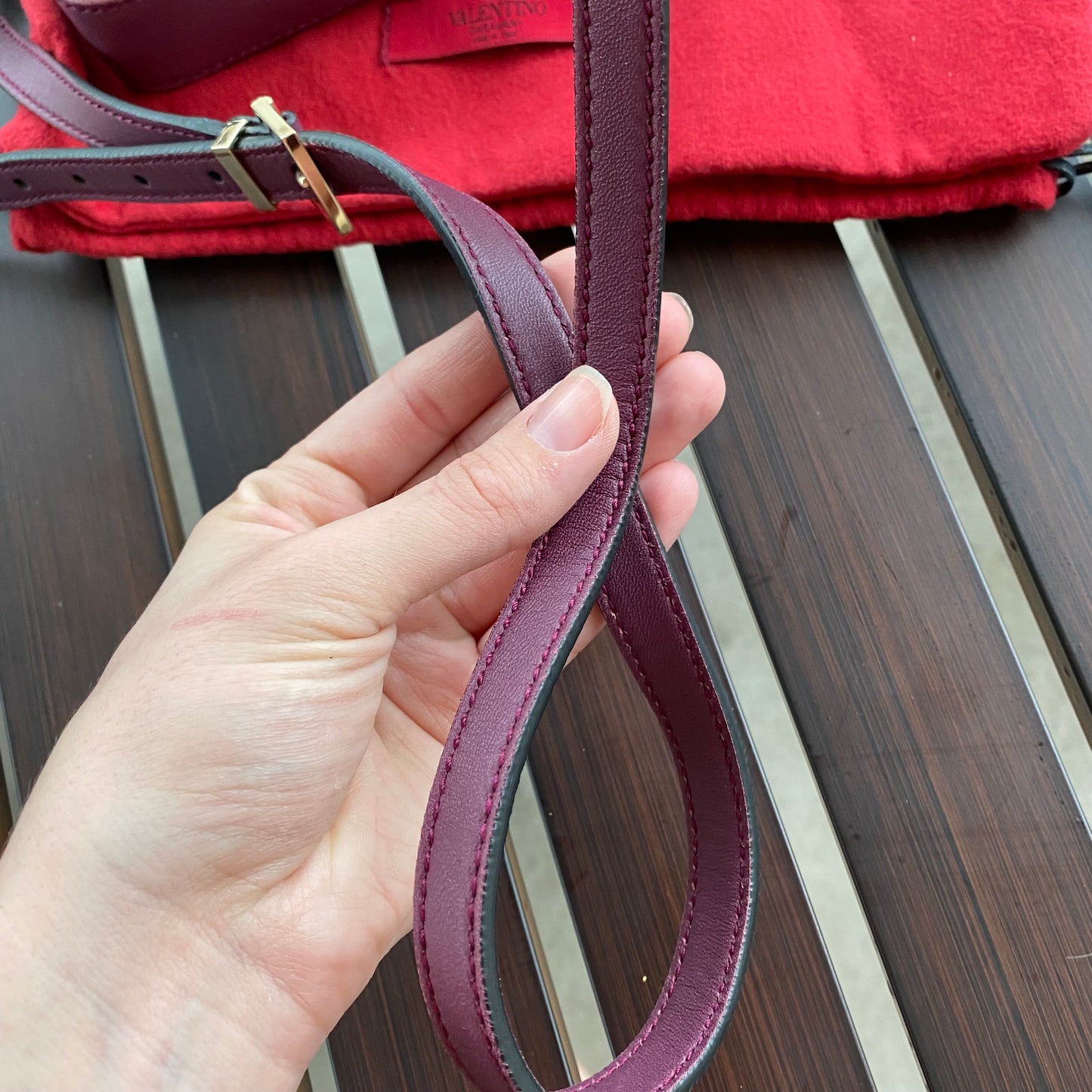 Valentino Garavani Leather Bow Crossbody Bag
