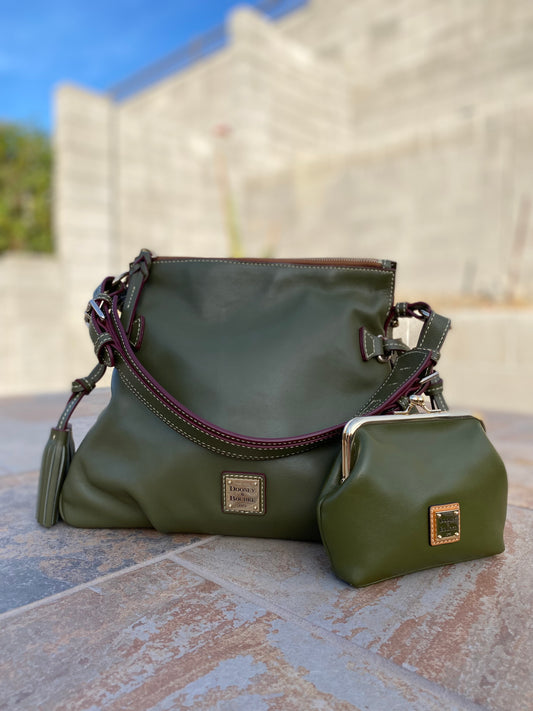 Dooney & Bourke Tegan Leather Hobo Bag with Wallet