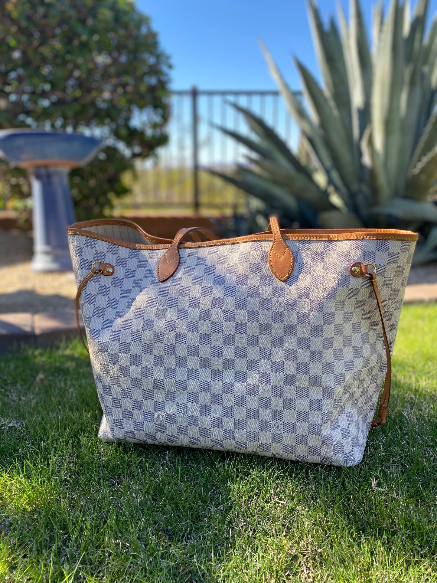 Louis Vuitton Damier Azur Neverfull GM with Pouch