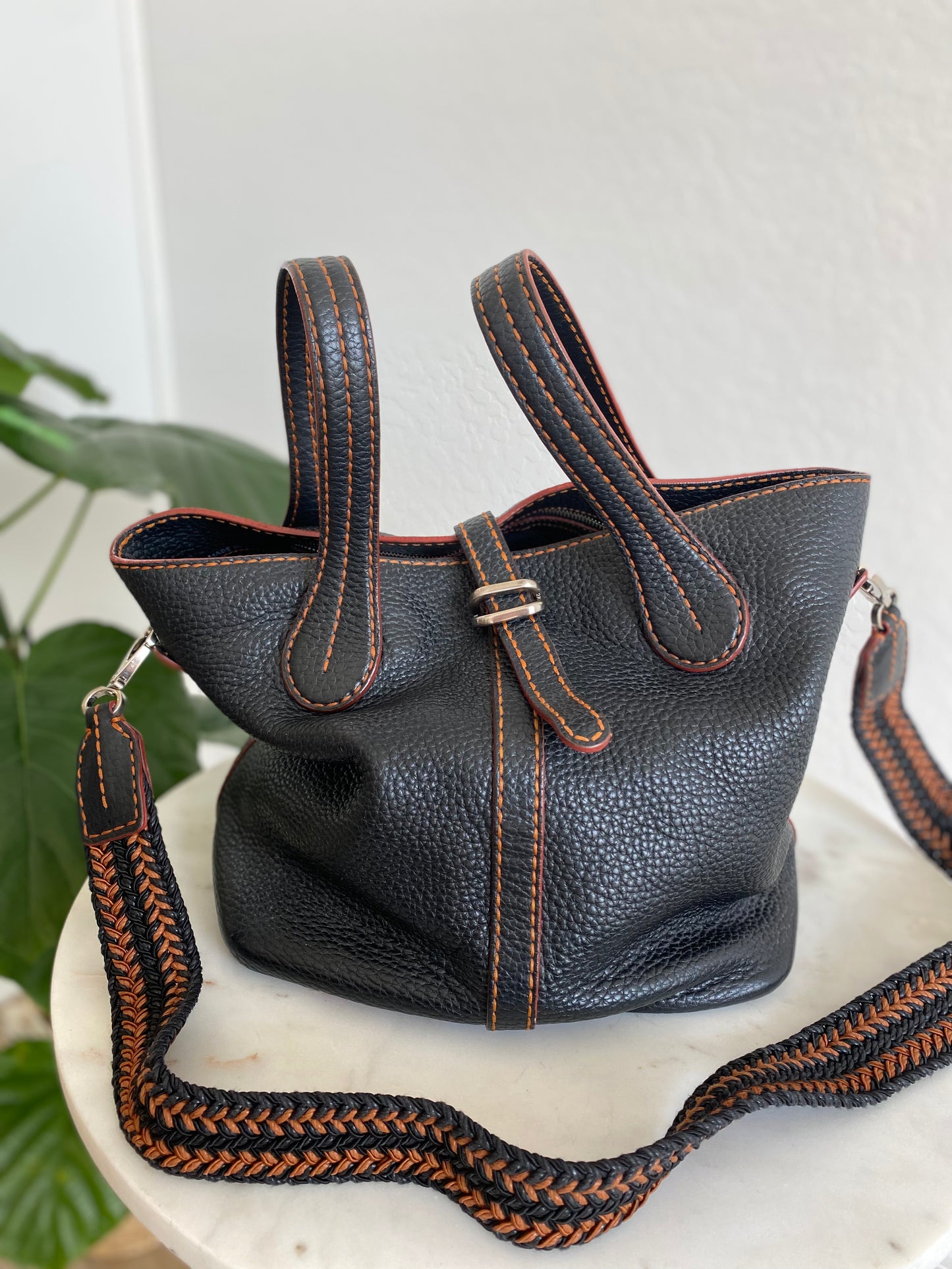 Tod’s 2 Way Braided Leather Satchel