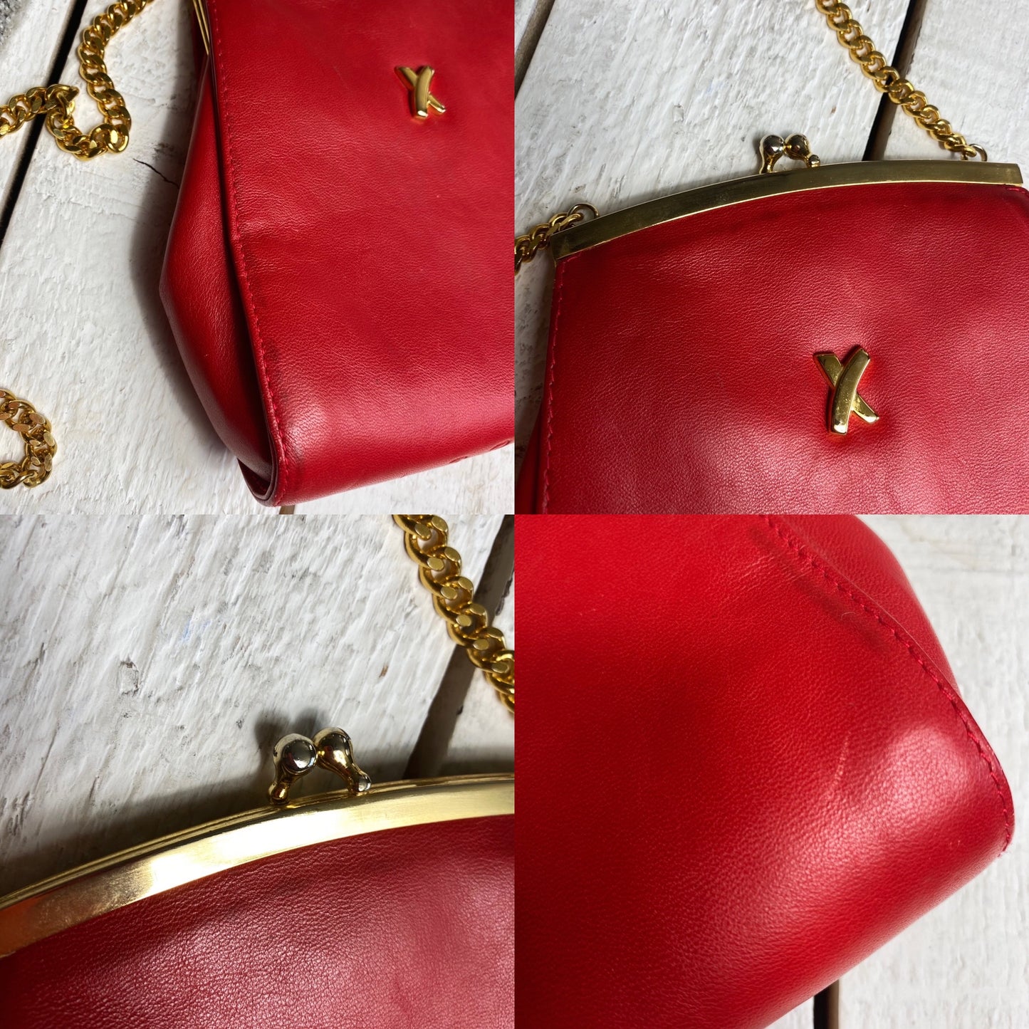 Paloma Picasso Vintage Kisslock Chain Crossbody