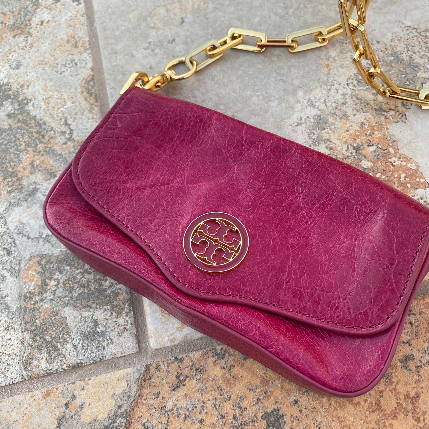 Tory Burch Smooth Leather Small Crossbody Bag