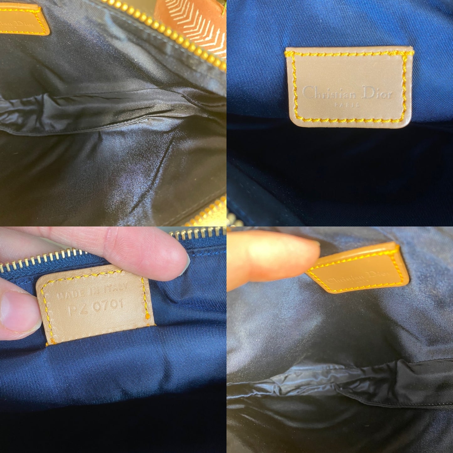 Dior Vintage Denim Saddle Mini Pochette