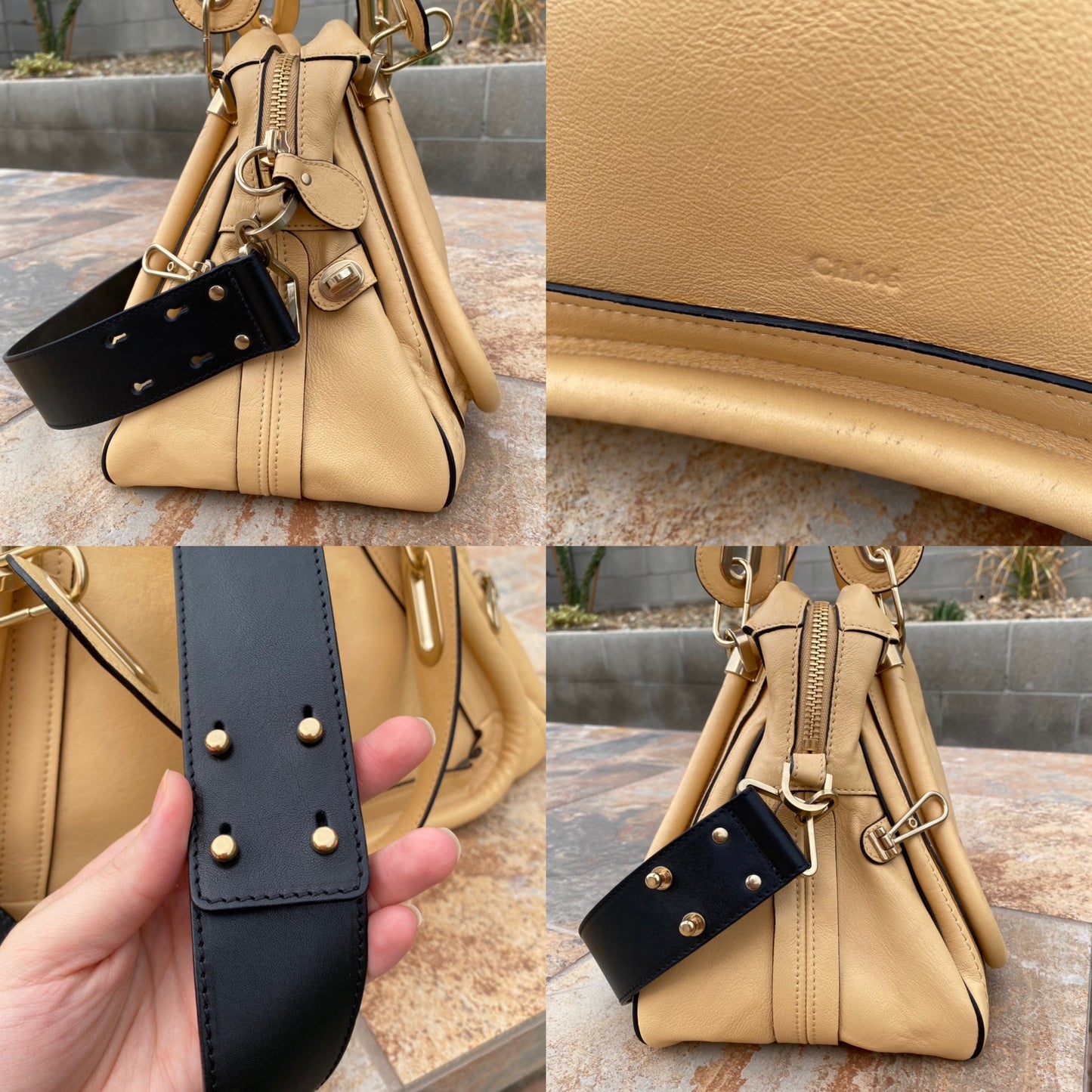Chloé Ginger Leather Paraty Satchel