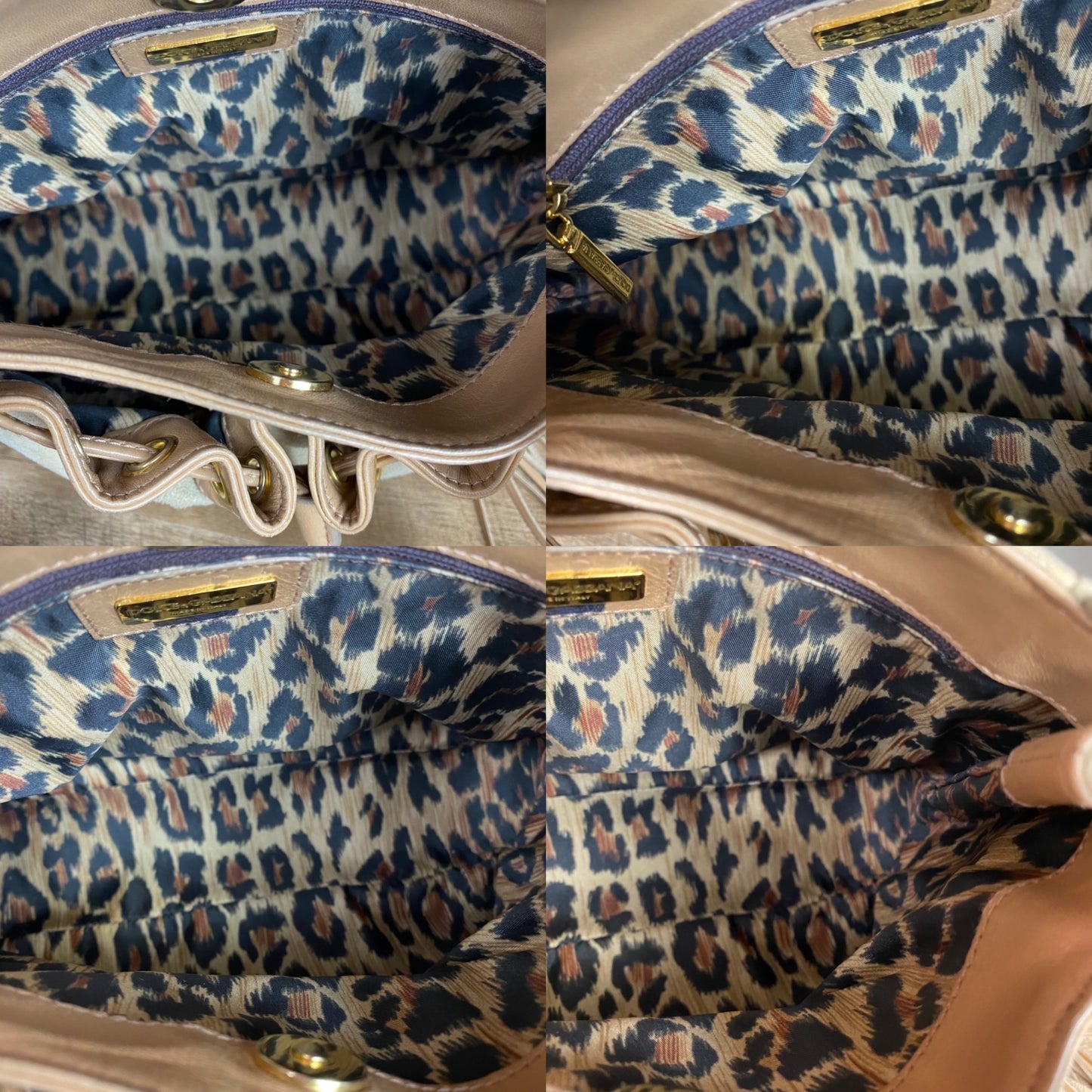 Dolce & Gabbana Suede Drawstring Tassel Bag