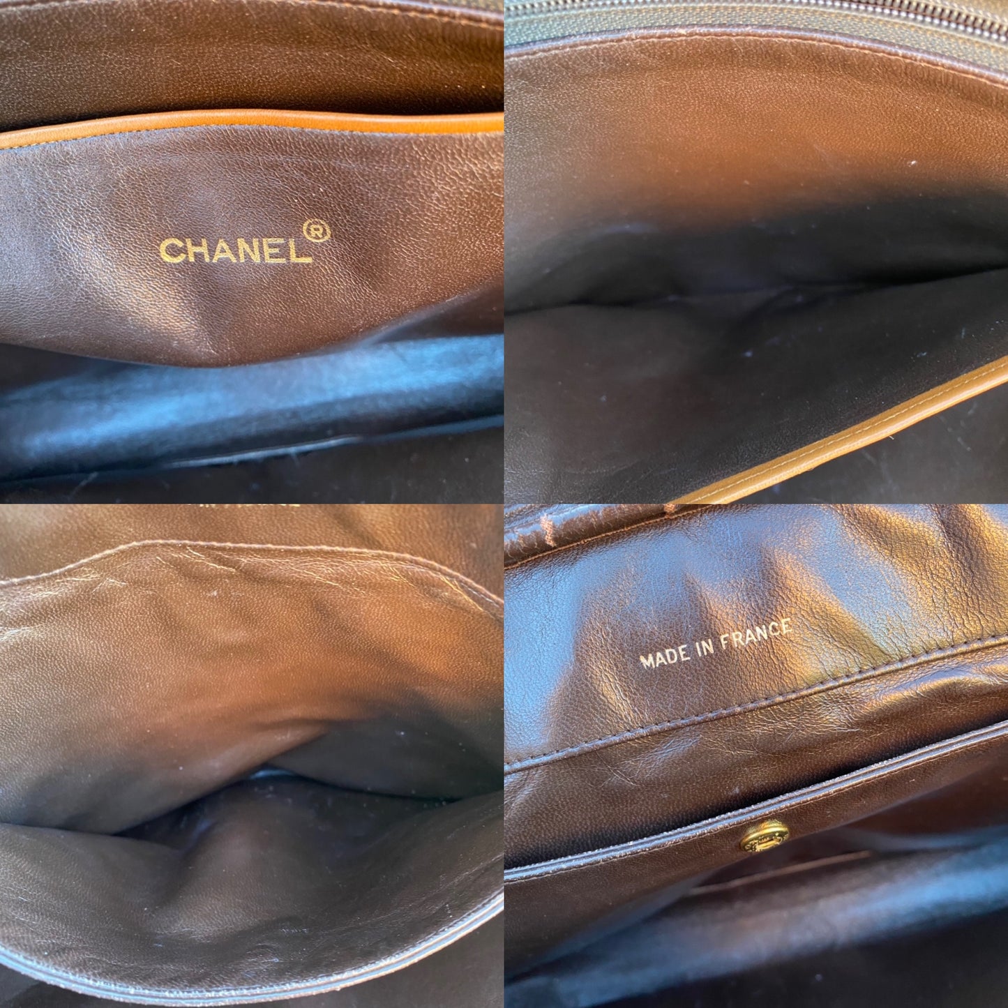 Chanel Vintage Quilted Chain Leather Shoulder Bag