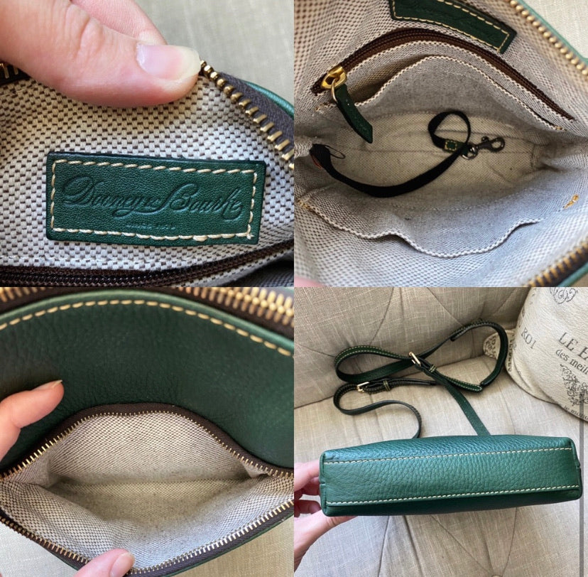 Dooney & Bourke Green Leather Crossbody Bag