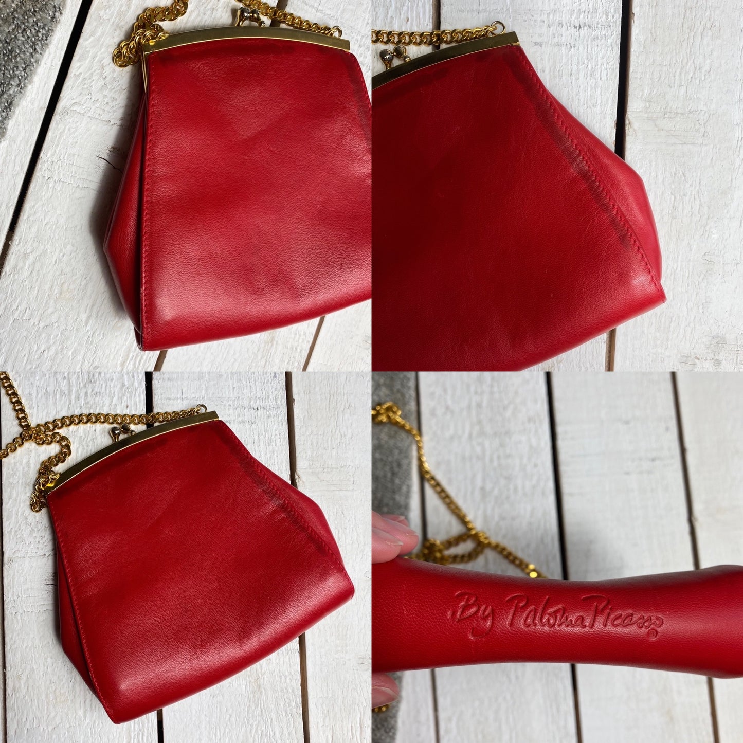 Paloma Picasso Vintage Kisslock Chain Crossbody