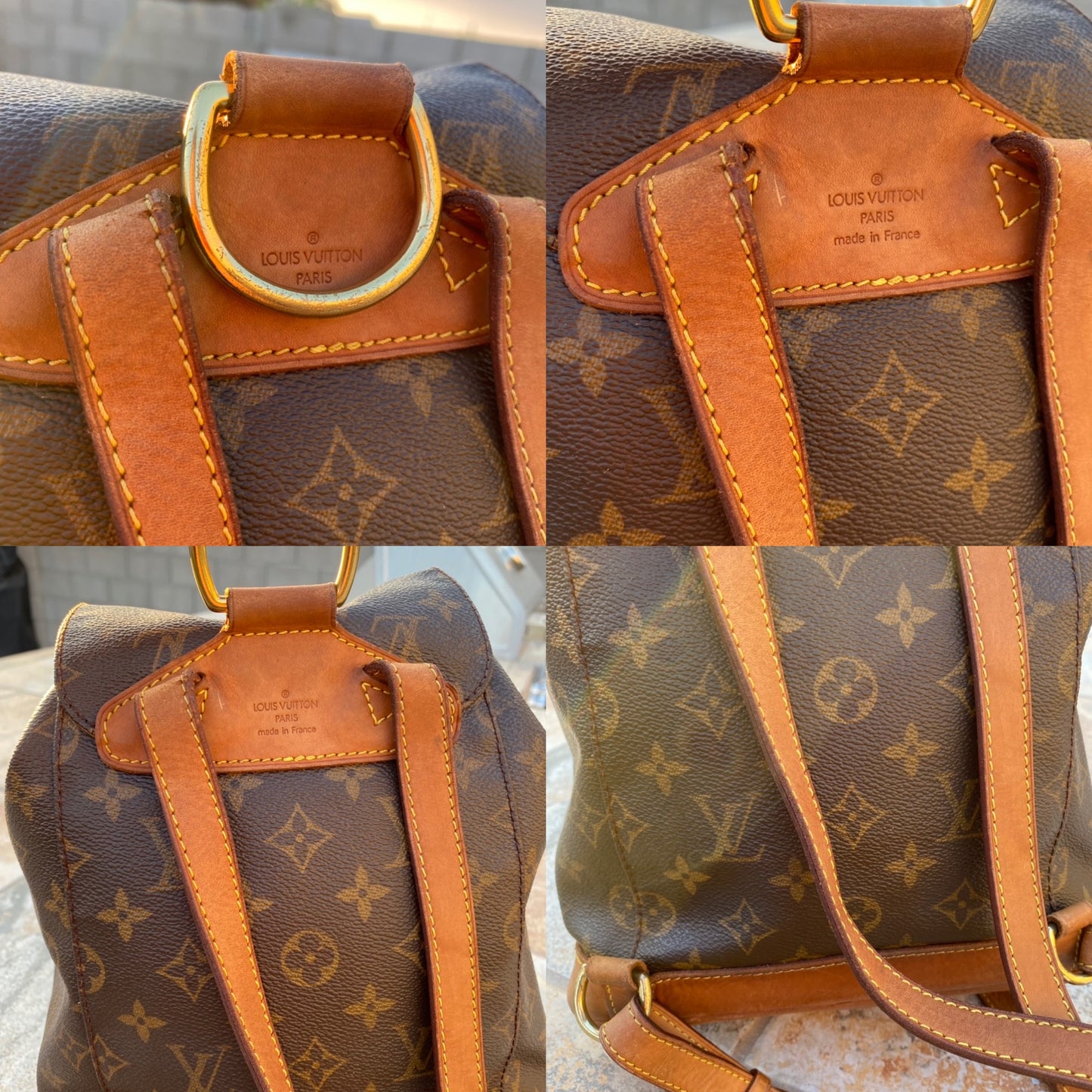 Louis Vuitton Vintage Montsouris Mini PM Backpack