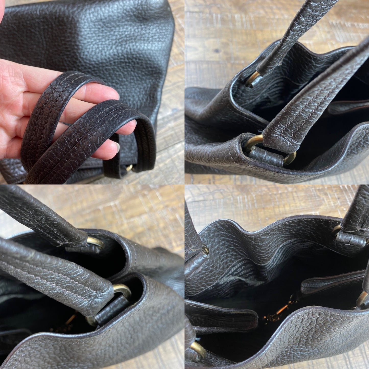 Prada Berlino Leather Shoulder Bag