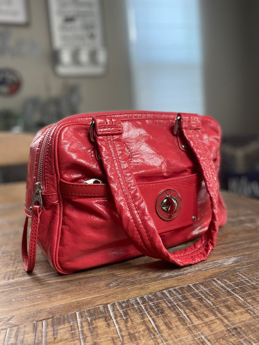 Marc Jacobs Totally Turnlock Patent Leather Satchel