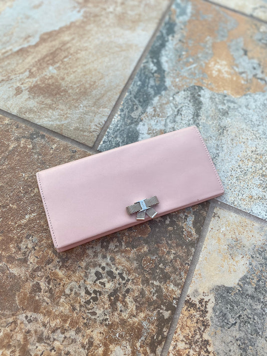 Salvatore Ferragamo Bow Leather Continental Wallet