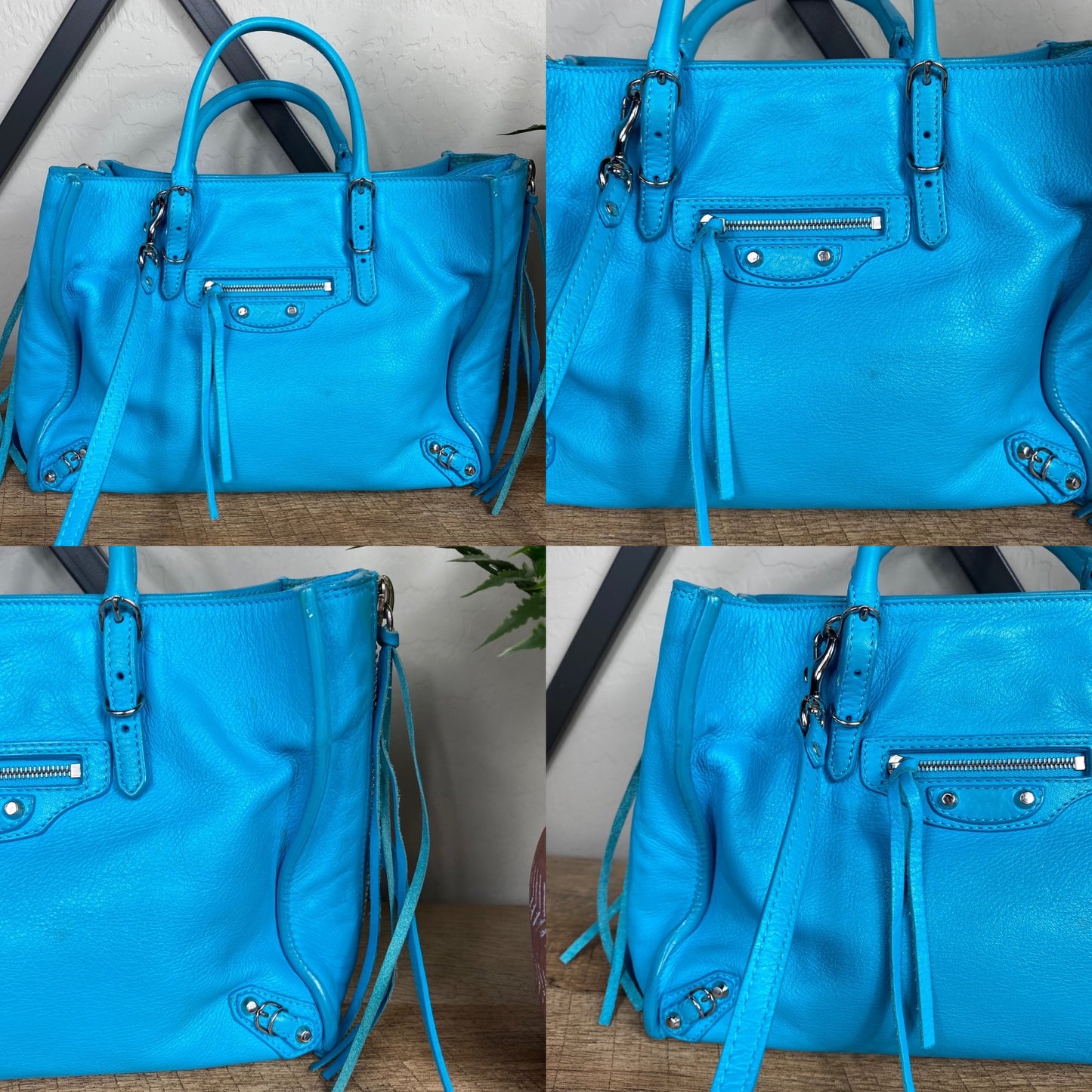 Balenciaga Papier A6 Mini Zip Around Satchel Crossbody
