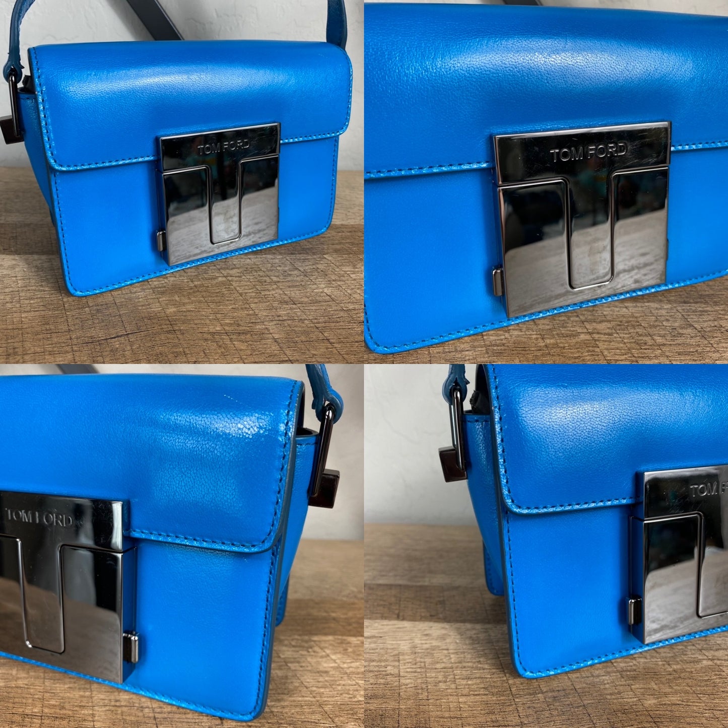 Tom Ford Shiny Grained Leather Small 001 Bag