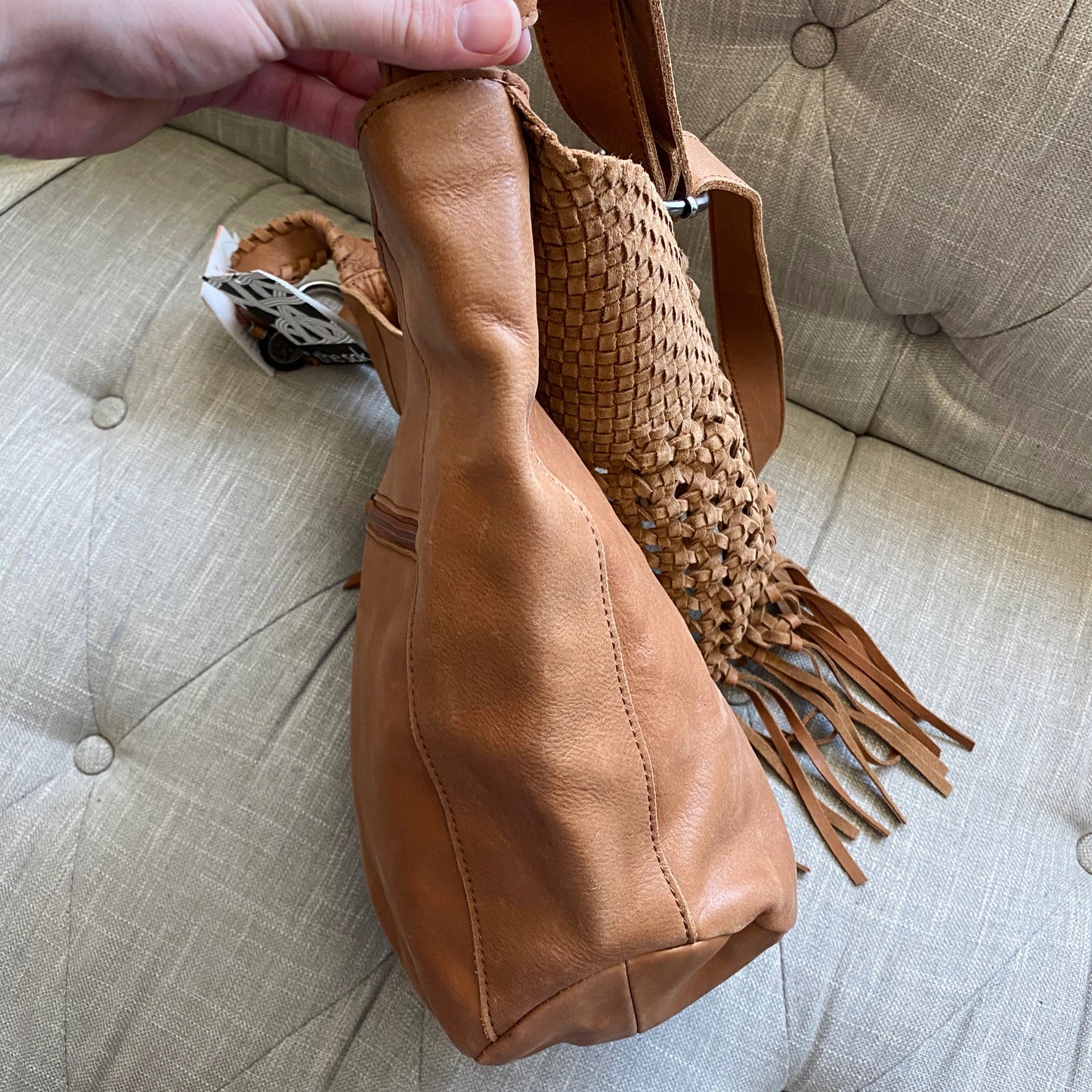 The Sak Filmore Vintage Finish Leather Hobo Bag