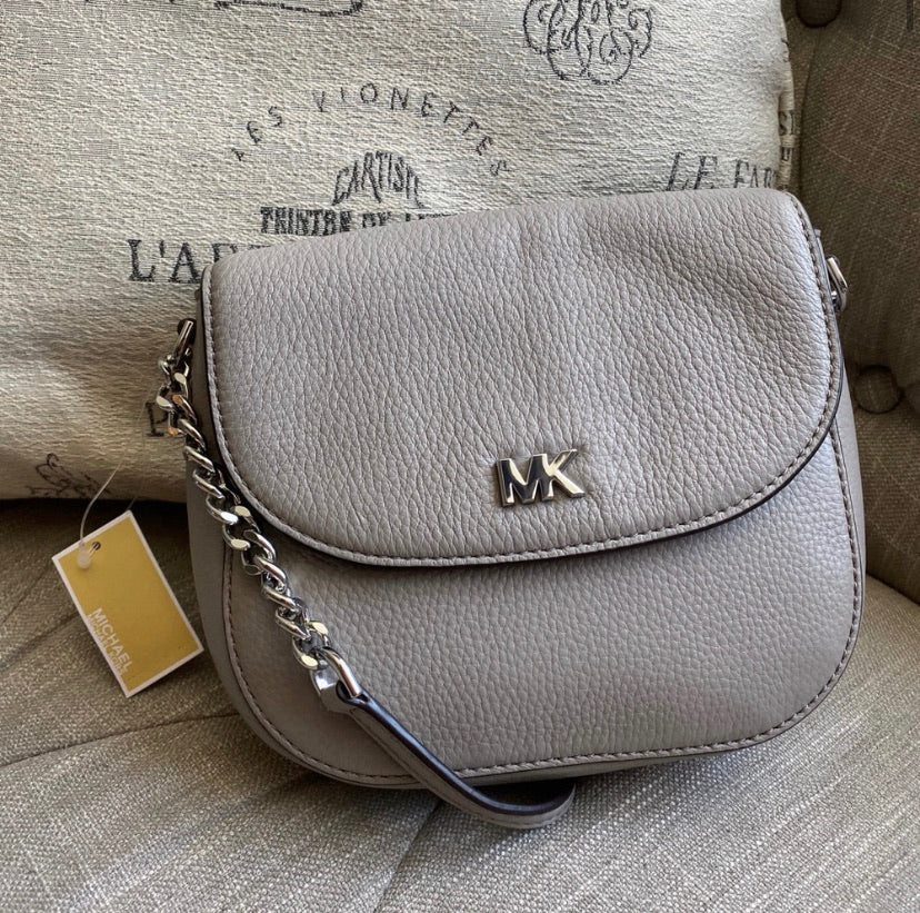 Michael Kors Half Dome Leather Crossbody Bag