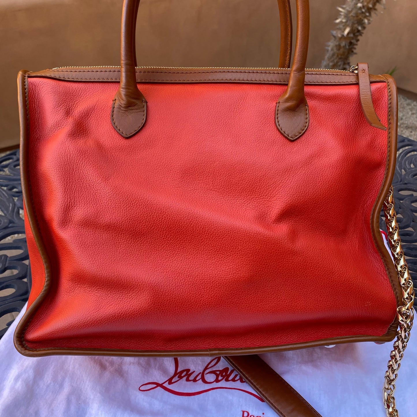 Christian Louboutin Sweet Charity Leather Shopping Tote