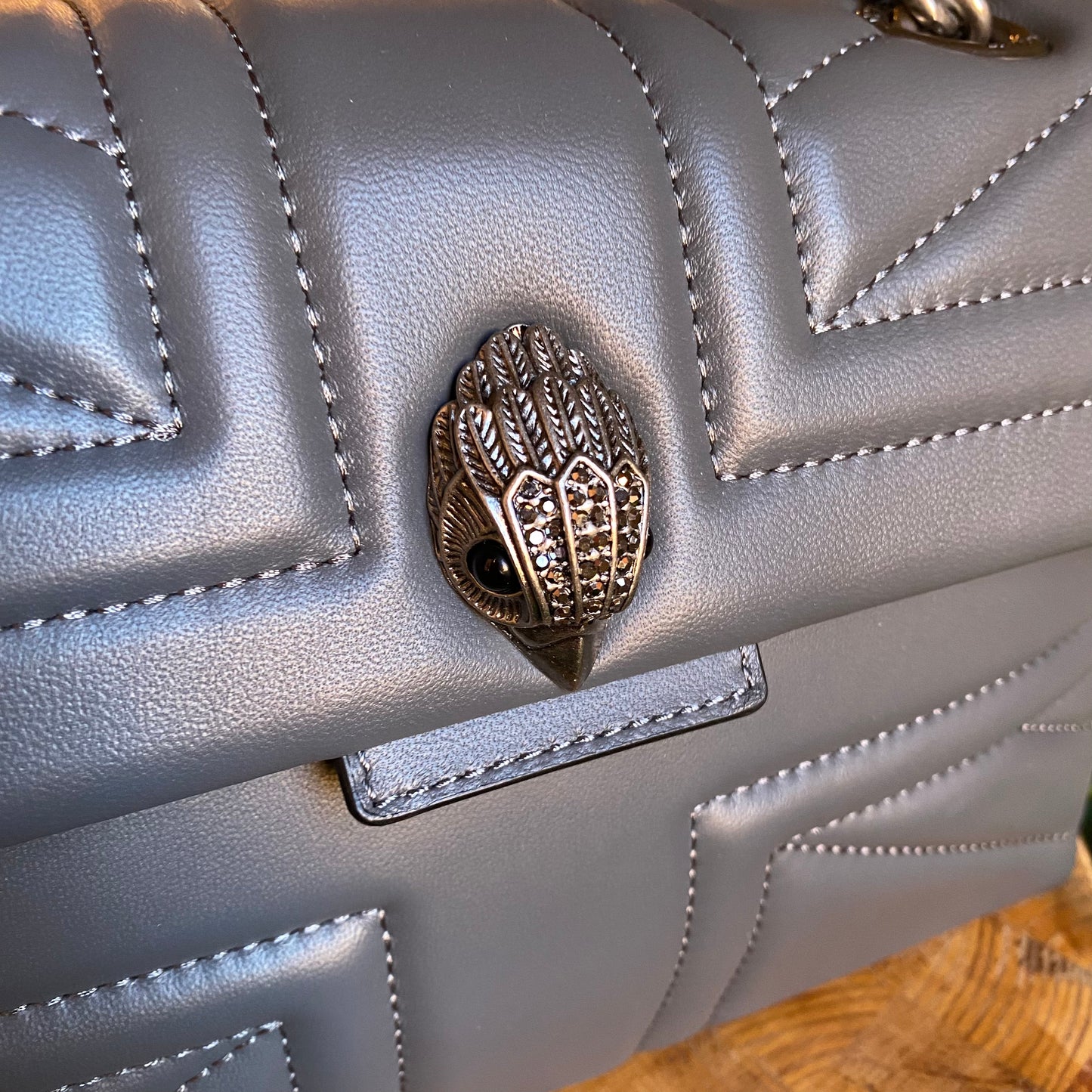 Kurt Geiger Leather Convertible Kensington Union Jack Bag