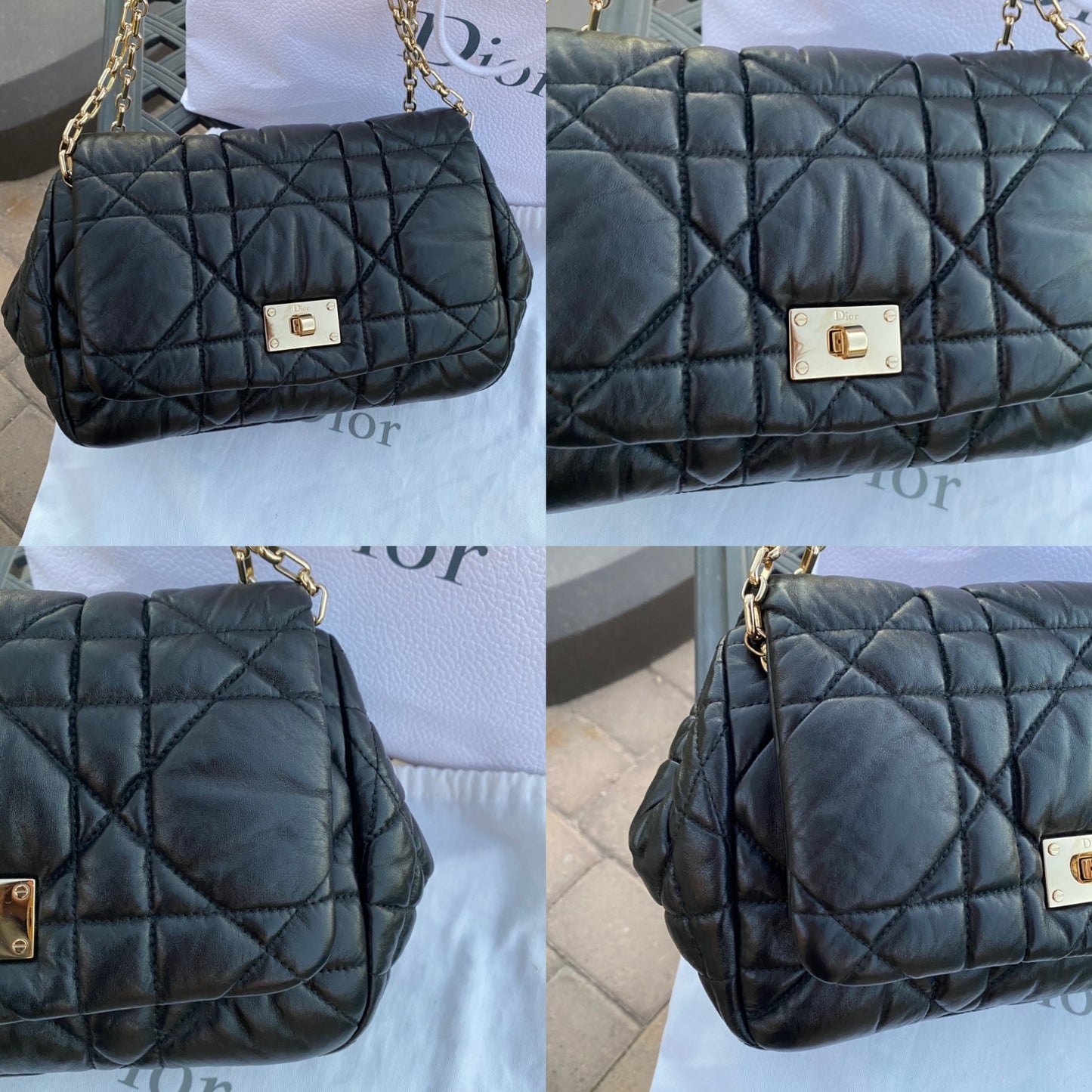 Dior Milly La Foret Quilted Leather Shoulder Bag