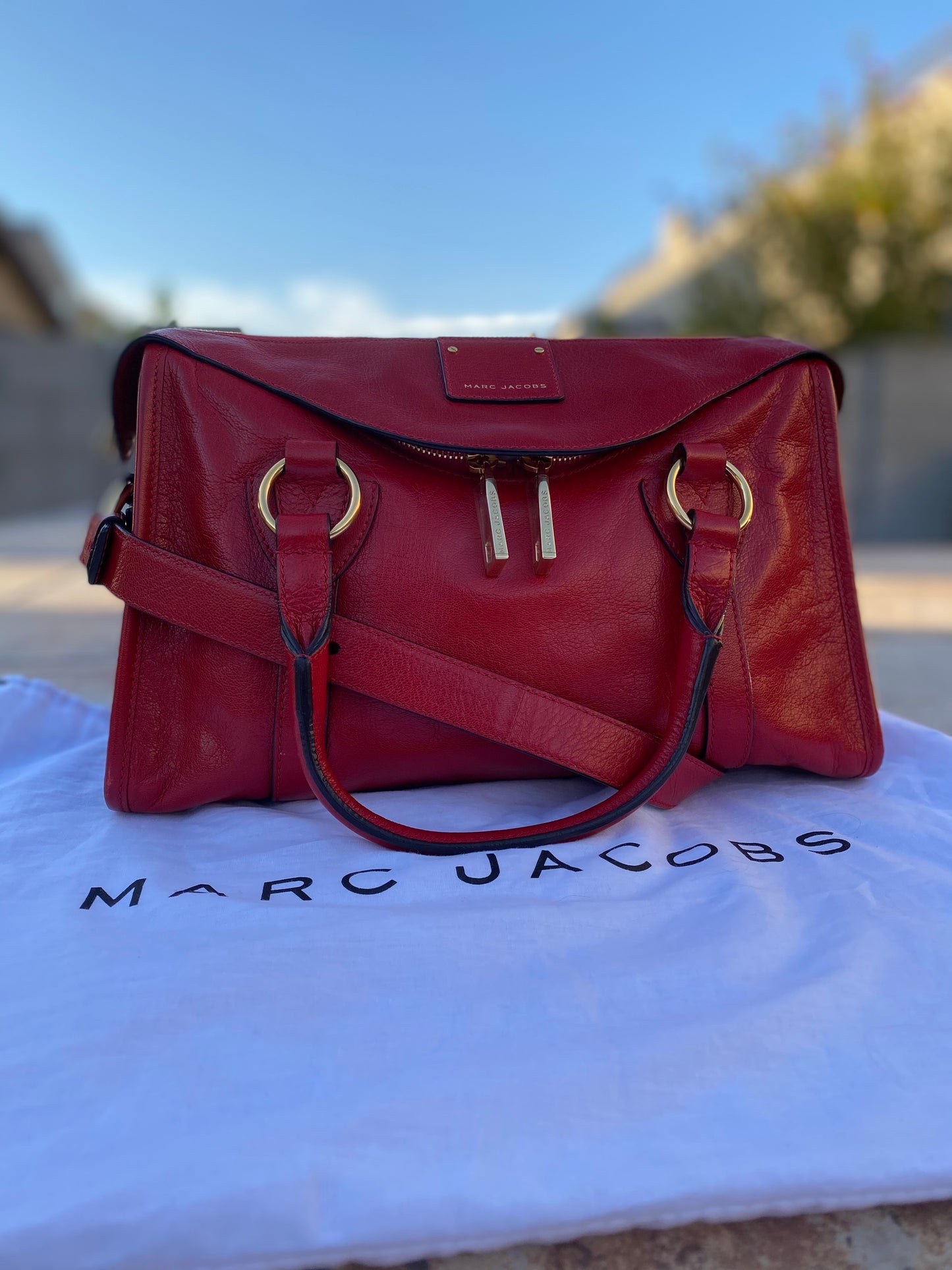 Marc Jacobs Small Fulton Leather Satchel