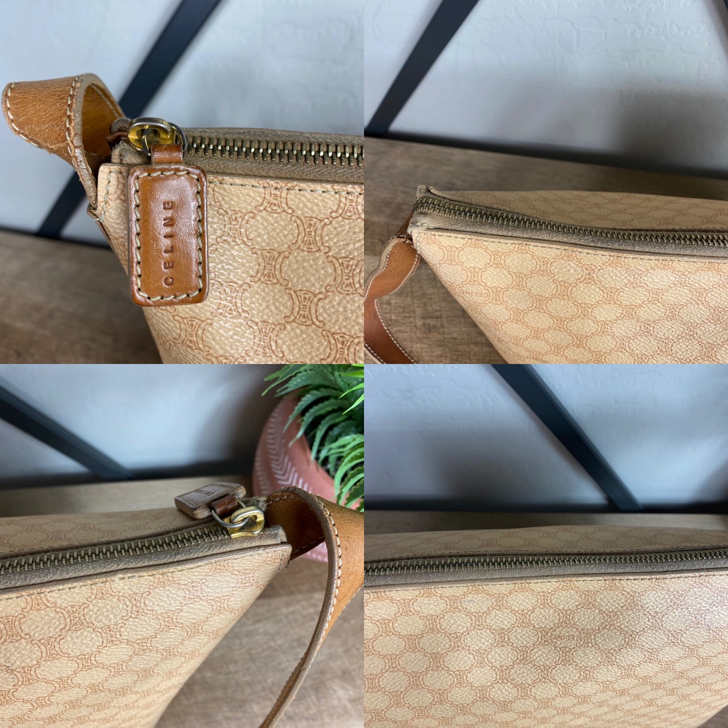 Celine Macadam Vintage Hobo Bag