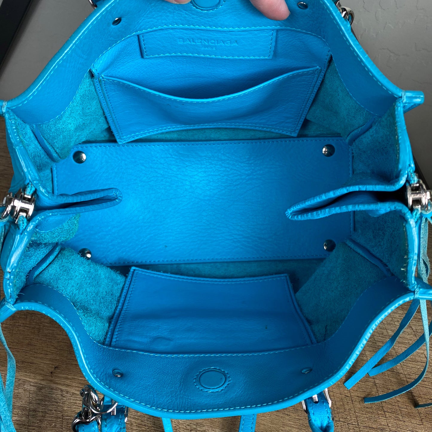 Balenciaga Papier A6 Mini Zip Around Satchel Crossbody