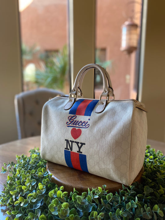 Gucci Loves NY Limited Edition Boston Bag