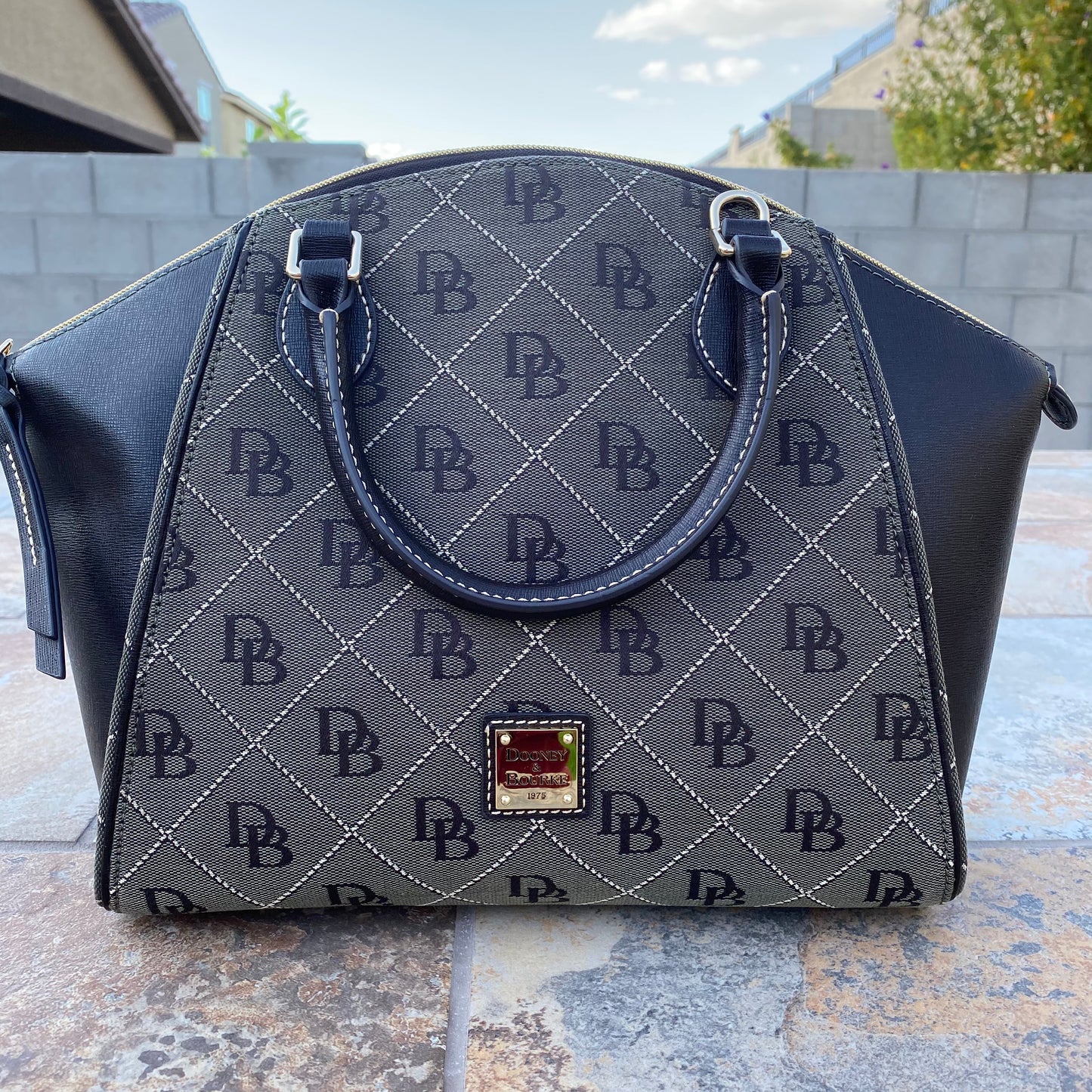 Dooney & Bourke Sydney Logo Dome Satchel