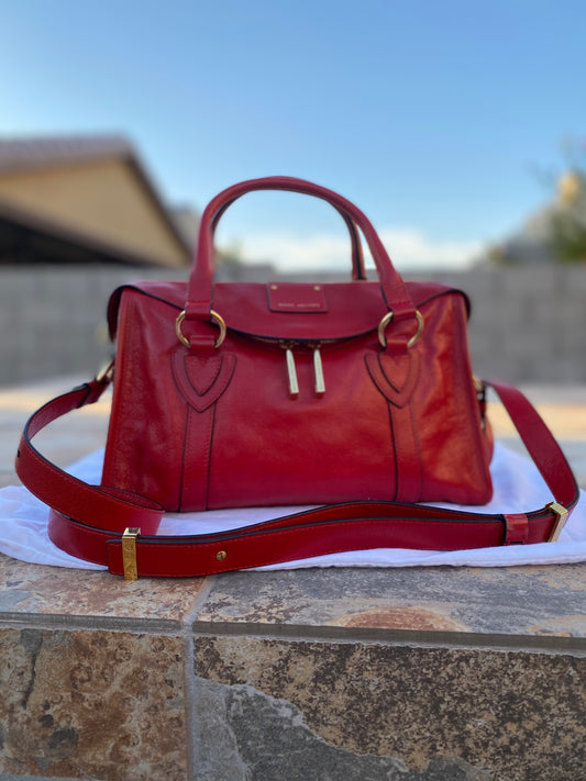 Marc Jacobs Small Fulton Leather Satchel