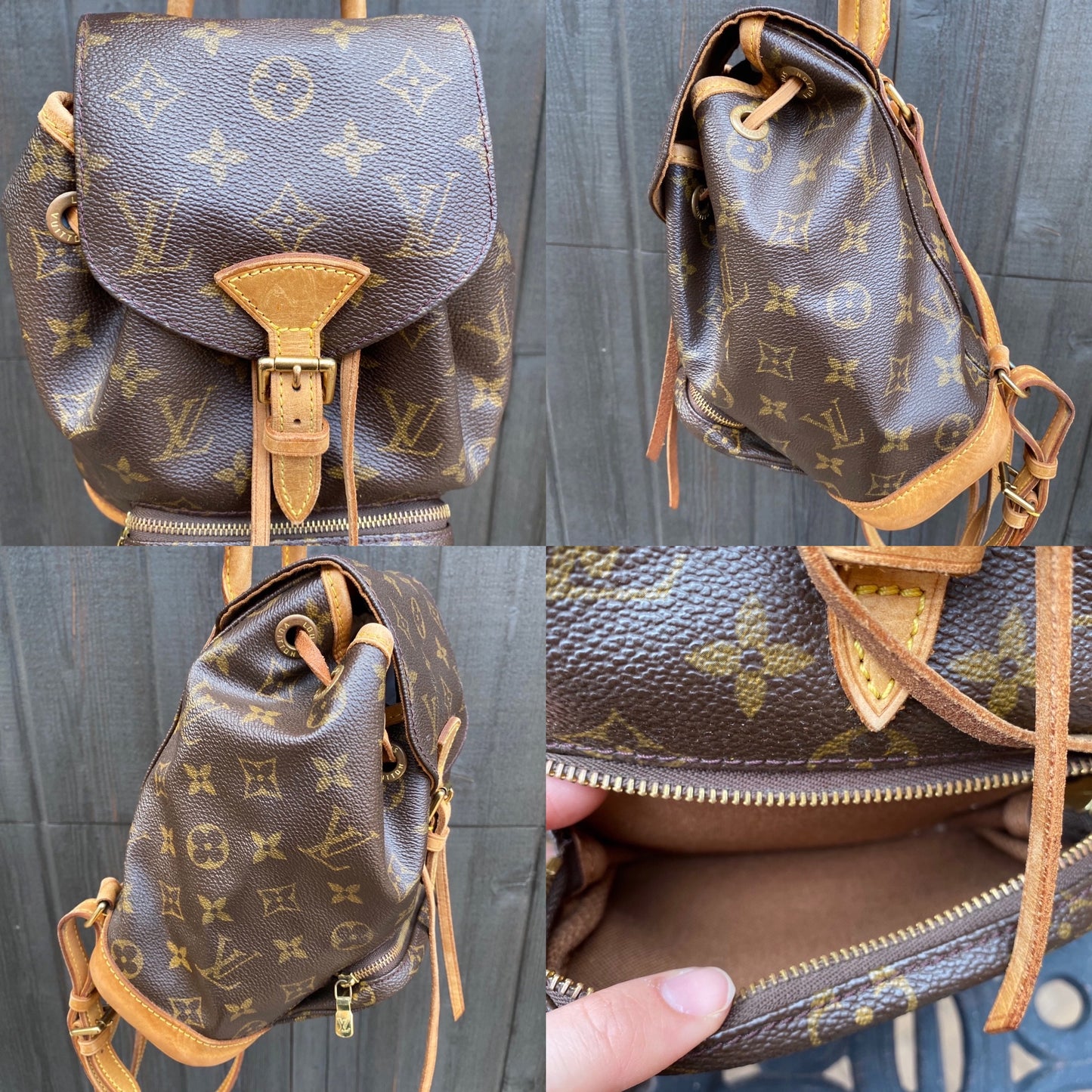 Louis Vuitton Vintage Montsouris Mini PM Backpack