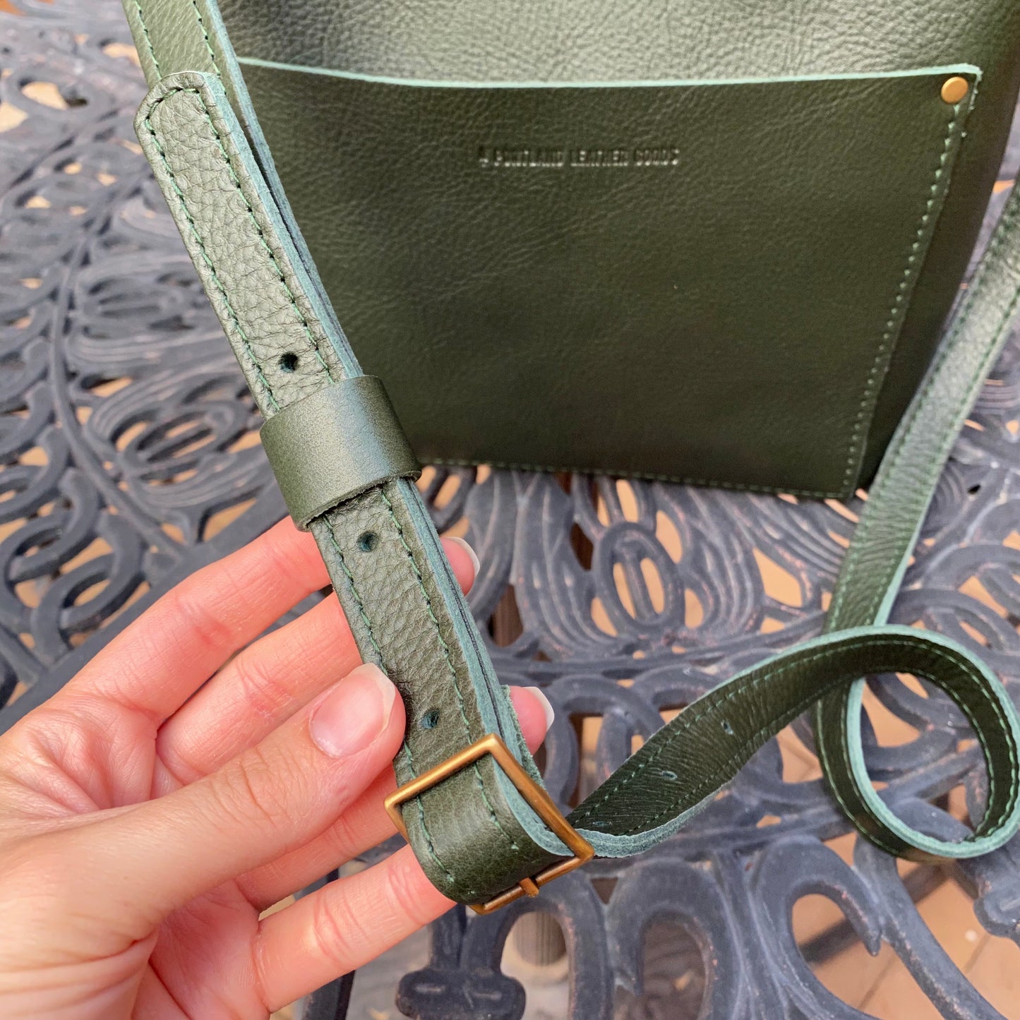 Portland Leather Goods Mini Crossbody Tote