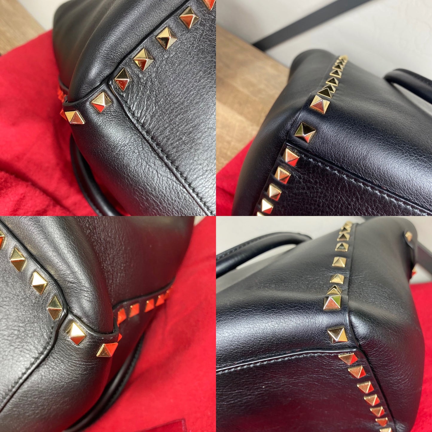 Valentino Garavani Double Handle Rockstud Satchel